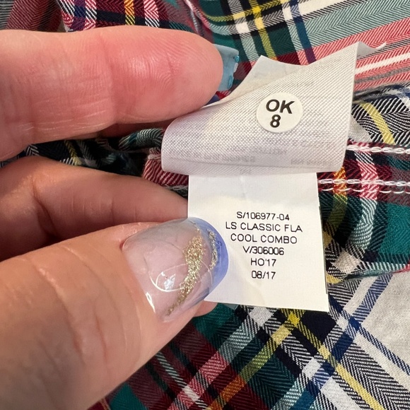 🌈 EUC BANANA REPUBLIC Classic Fit Multi-Color Plaid Button-Down Shirt | Sz M - Picture 7 of 7